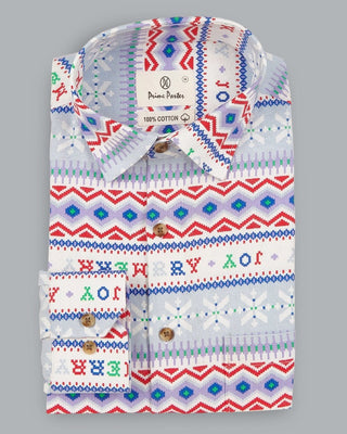 Merry Joy Christmas Printed Shirt - Prime Porter