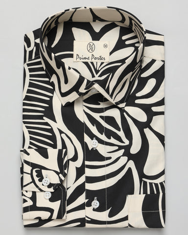 Grayscale Printed Shirt