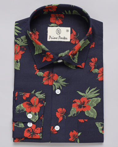 Hibiscus Printed Shirt