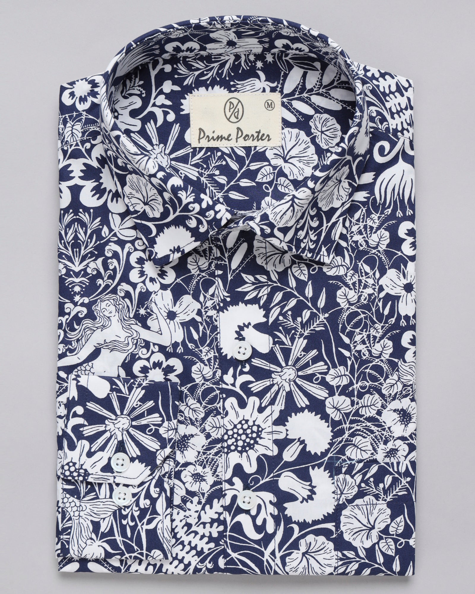 Aqua Printed Shirt