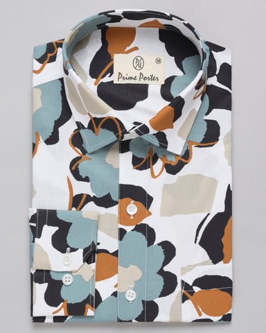 Coral Printed Shirt