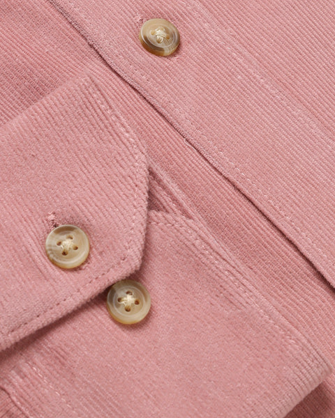 Salmon Pink Colour Corduroy Shirt