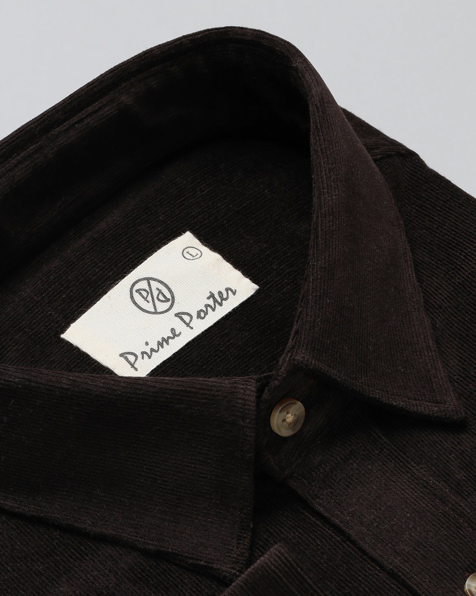 Chocolate Brown Corduroy Shirt