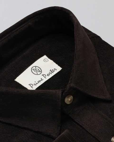 Chocolate Brown Corduroy Shirt