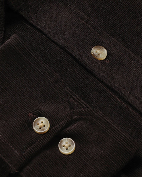 Chocolate Brown Corduroy Shirt
