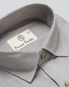 Light Grey Corduroy Shirt