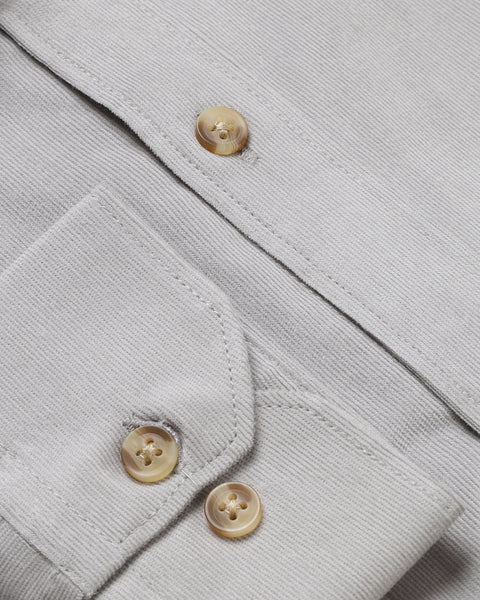 Light Grey Corduroy Shirt