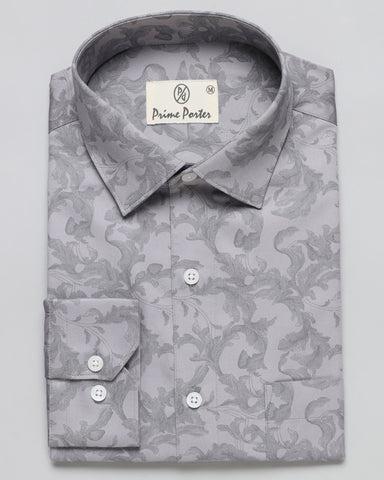 Silver Printed Shirt