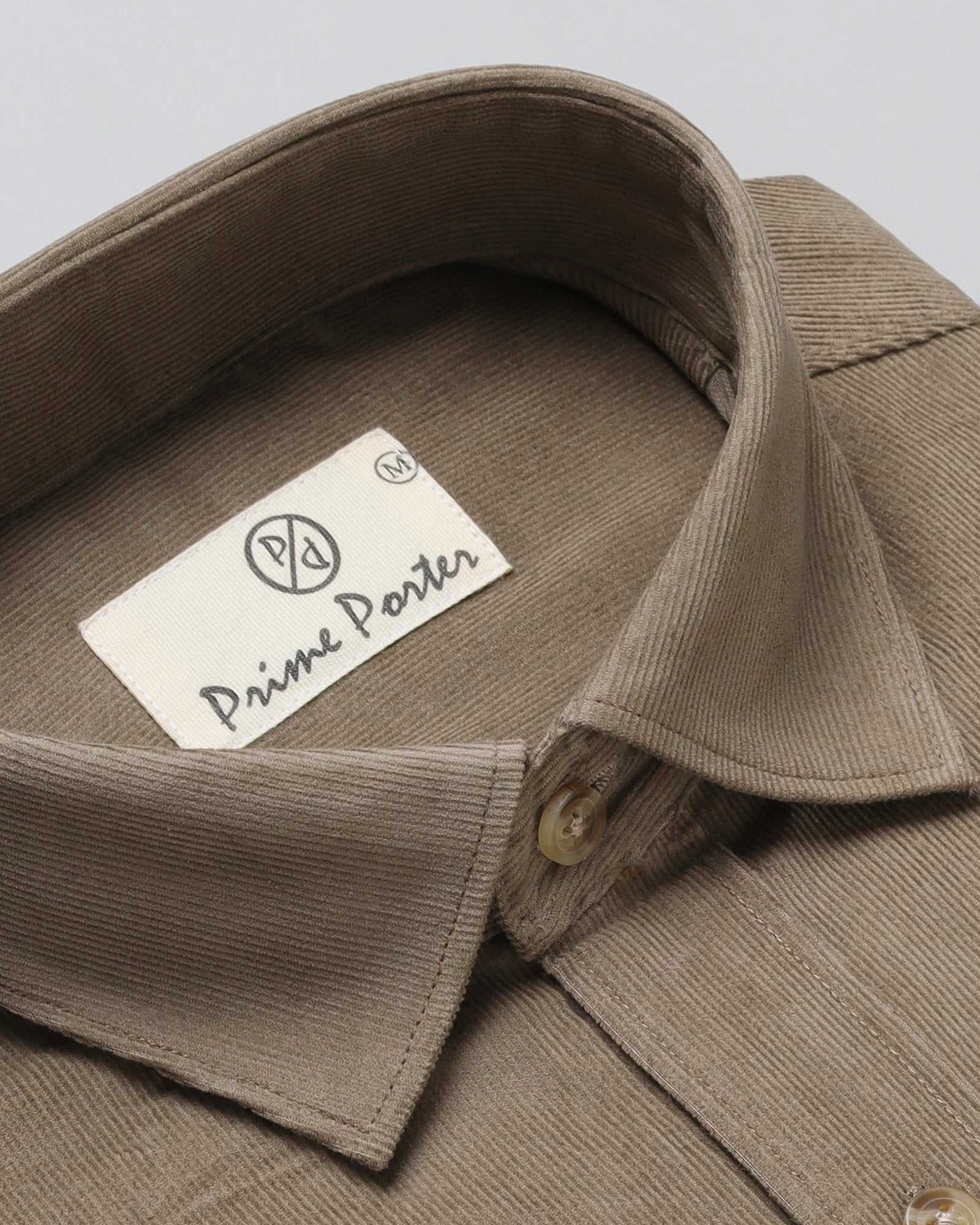 Beige Corduroy Shirt