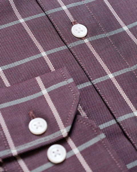 Plum Checked Shirt