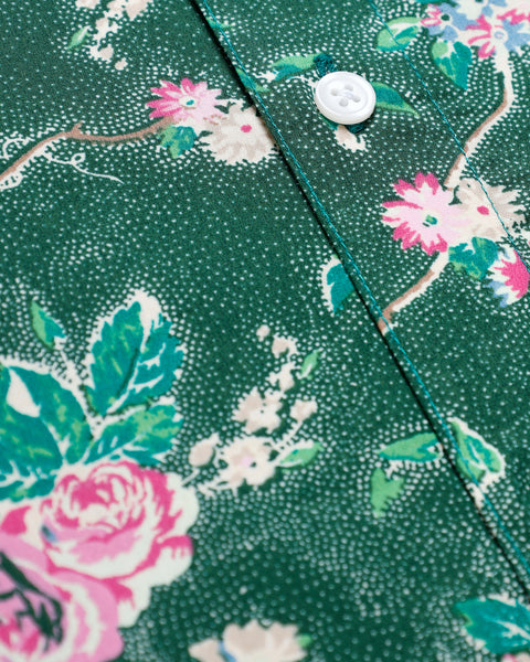 Emerald Flower Printed Shirt