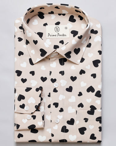 Little Hearts Printed Shirt