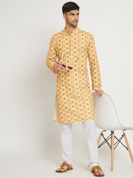 Zard Embroidered Kurta