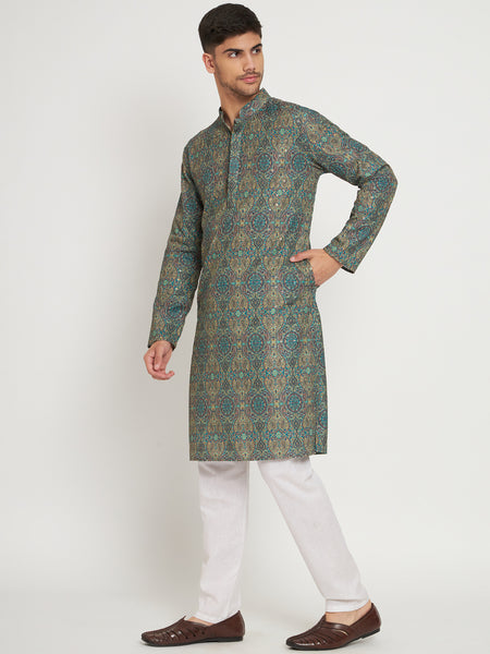 Mor Embroidered Kurta