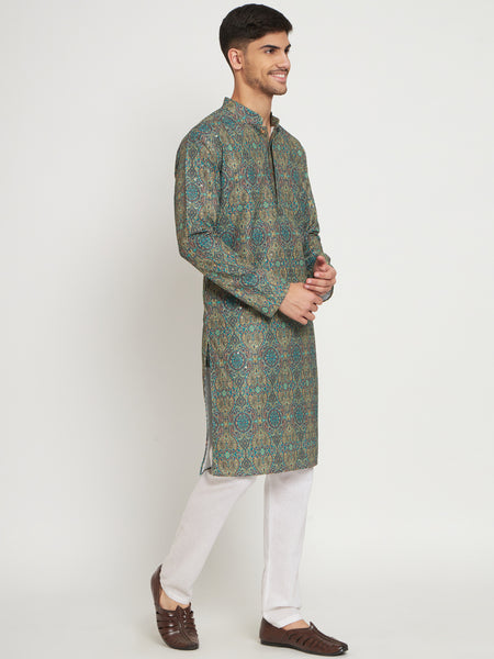 Mor Embroidered Kurta