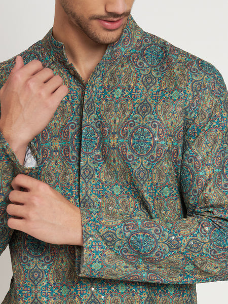 Mor Embroidered Kurta