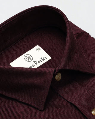 Wine Corduroy Shirt
