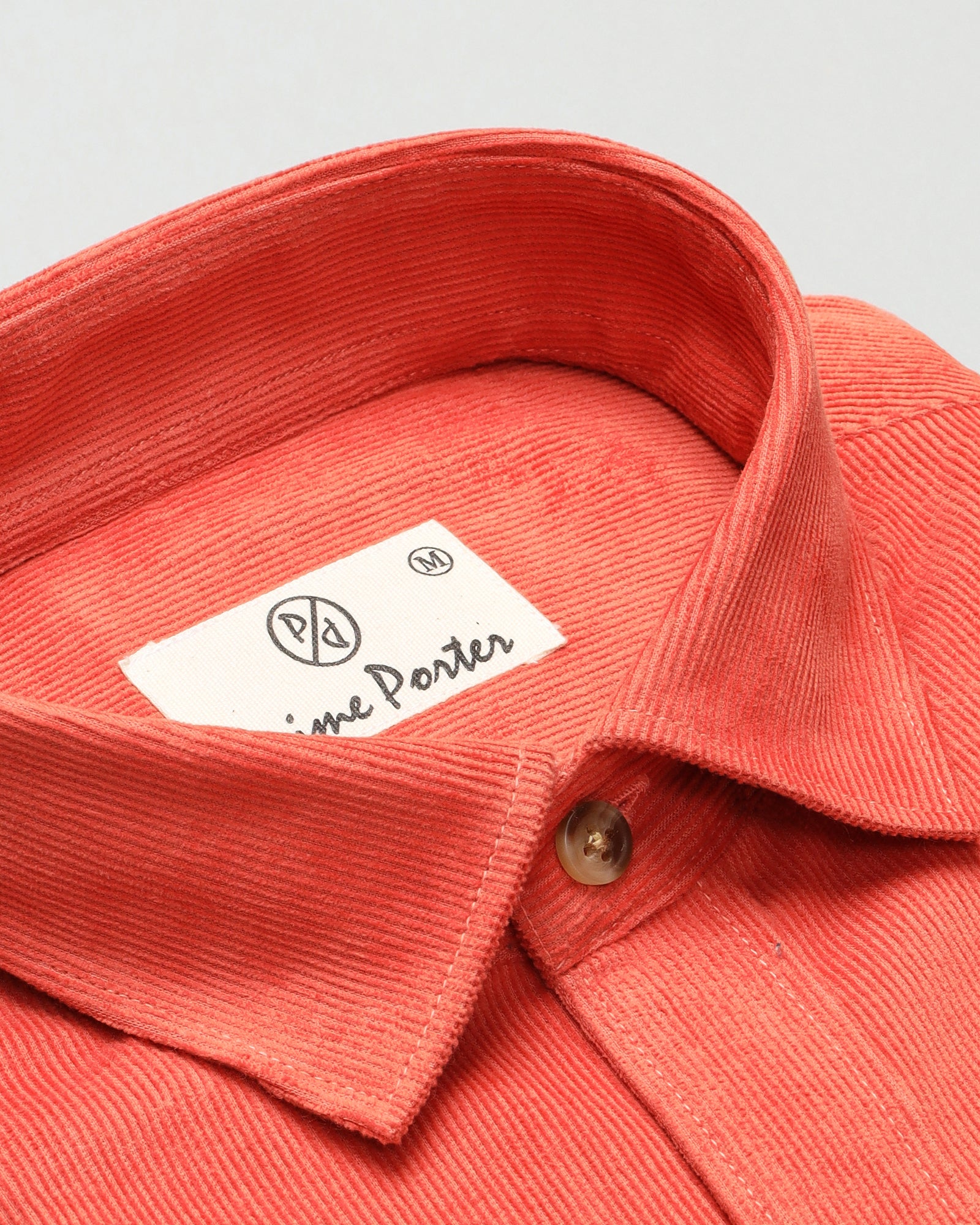 Tangerine Corduroy Shirt