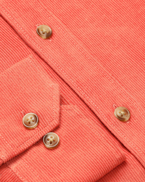 Tangerine Corduroy Shirt