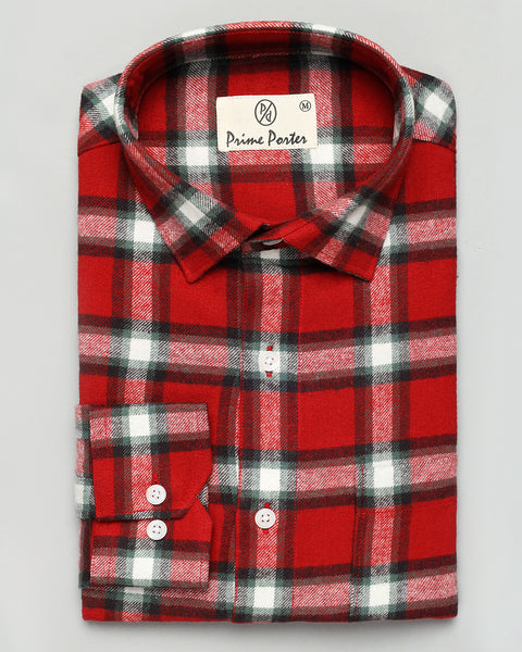 Claret Flannel Shirt