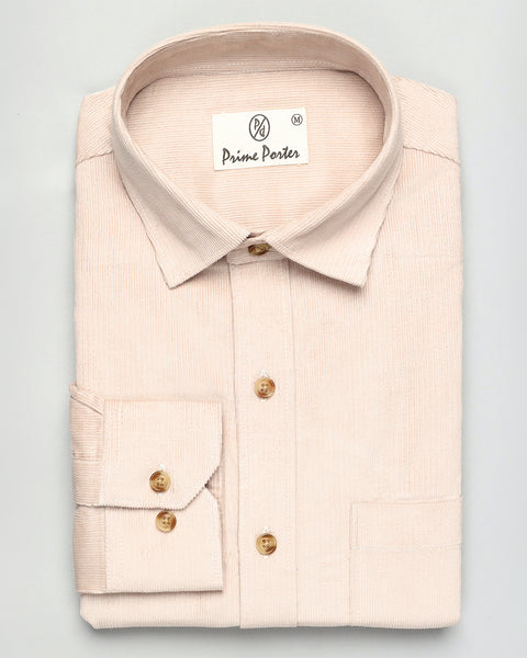 Off White Corduroy Shirt