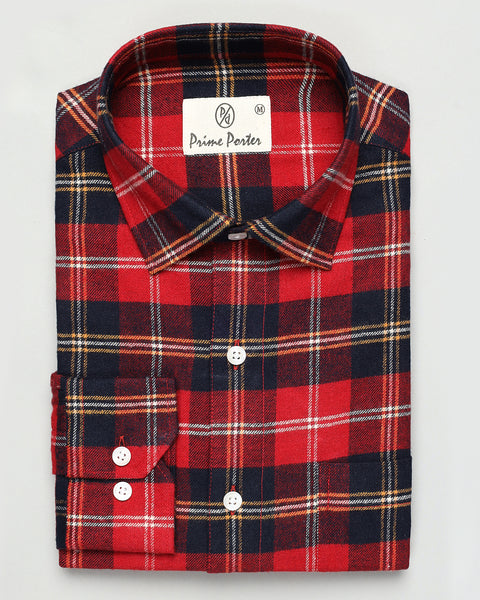 Crimson Flannel Shirt