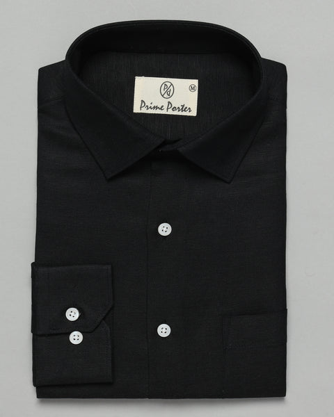 Black Linen Shirt