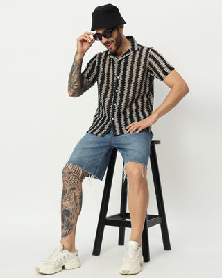 Zig Zag Crochet Shirt