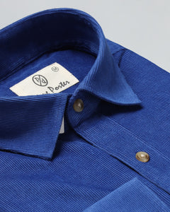 Electric Blue Corduroy Shirt