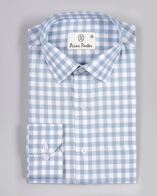 Blueark Checked Formal Shirt - Prime Porter