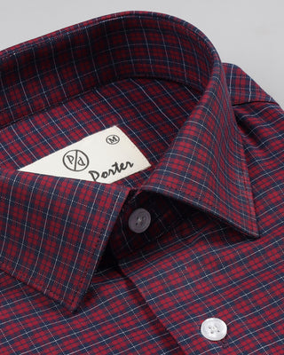 Brixe Checked Formal Shirt - Prime Porter