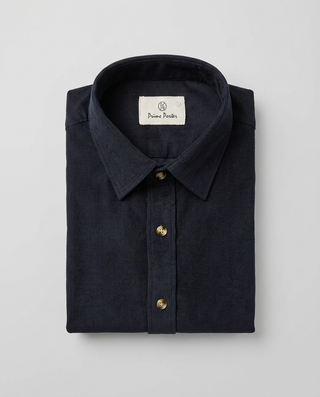 Black corduroy shirt for men - Prime Porter