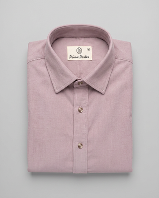 Rose pink corduroy shirt for men - Prime Porter
