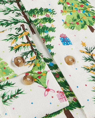 Fir Tree Christmas Printed Flannel Shirt - Prime Porter