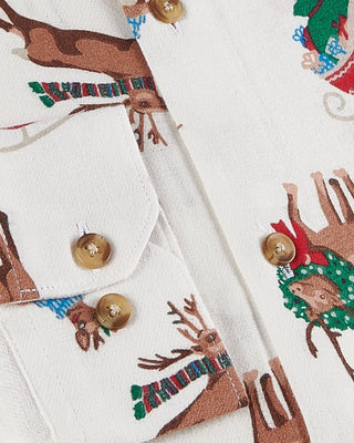 Merry Christmas Printed Flannel Shirt - Prime Porter