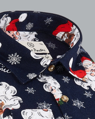 Saint Nicolas Christmas Printed Flannel Shirt - Prime Porter