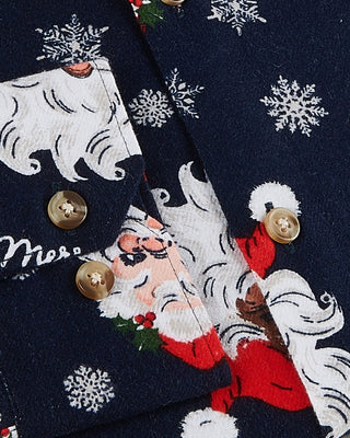 Saint Nicolas Christmas Printed Flannel Shirt - Prime Porter