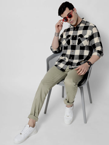 Monochromatic Flannel Shirt