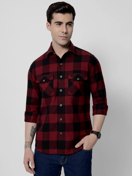 Sangria Flannel Shirt
