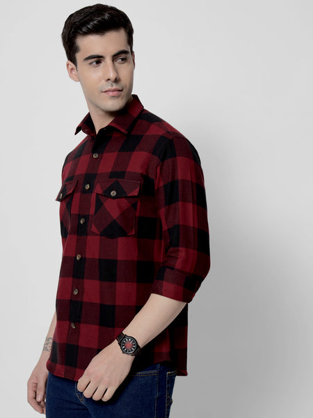 Sangria Flannel Shirt