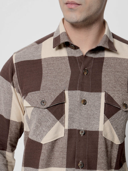 Peanut Flannel Check