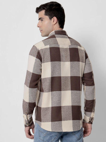 Peanut Flannel Check