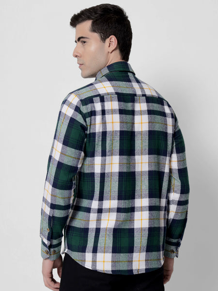 Avocado Flannel Check