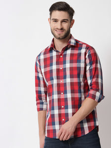 Beetroot Check Red Shirt