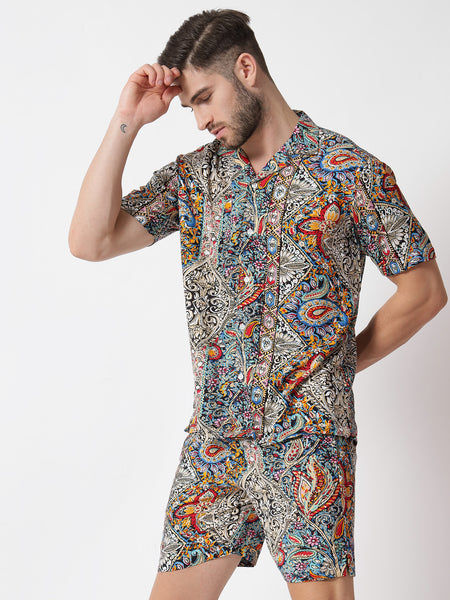 Monet Abstract Printed Co-Ords Set