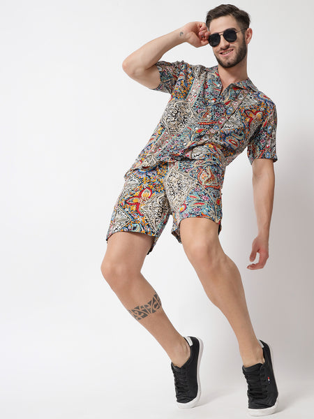 Monet Abstract Printed Co-Ords Set
