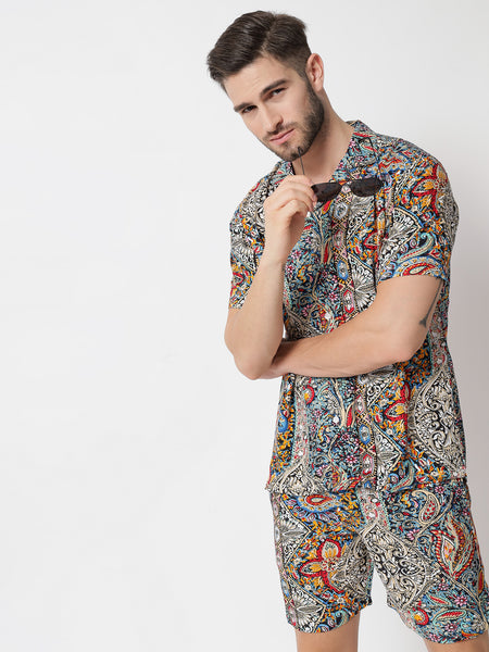 Monet Abstract Printed Co-Ords Set