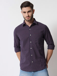 Matrix Check Blue Shirt