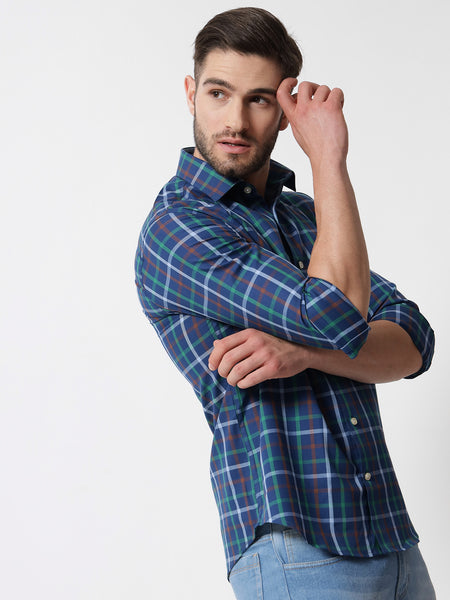 Tommy Check Blue Shirt