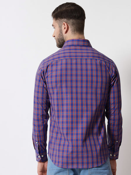 Juneberry Check Purple Shirt